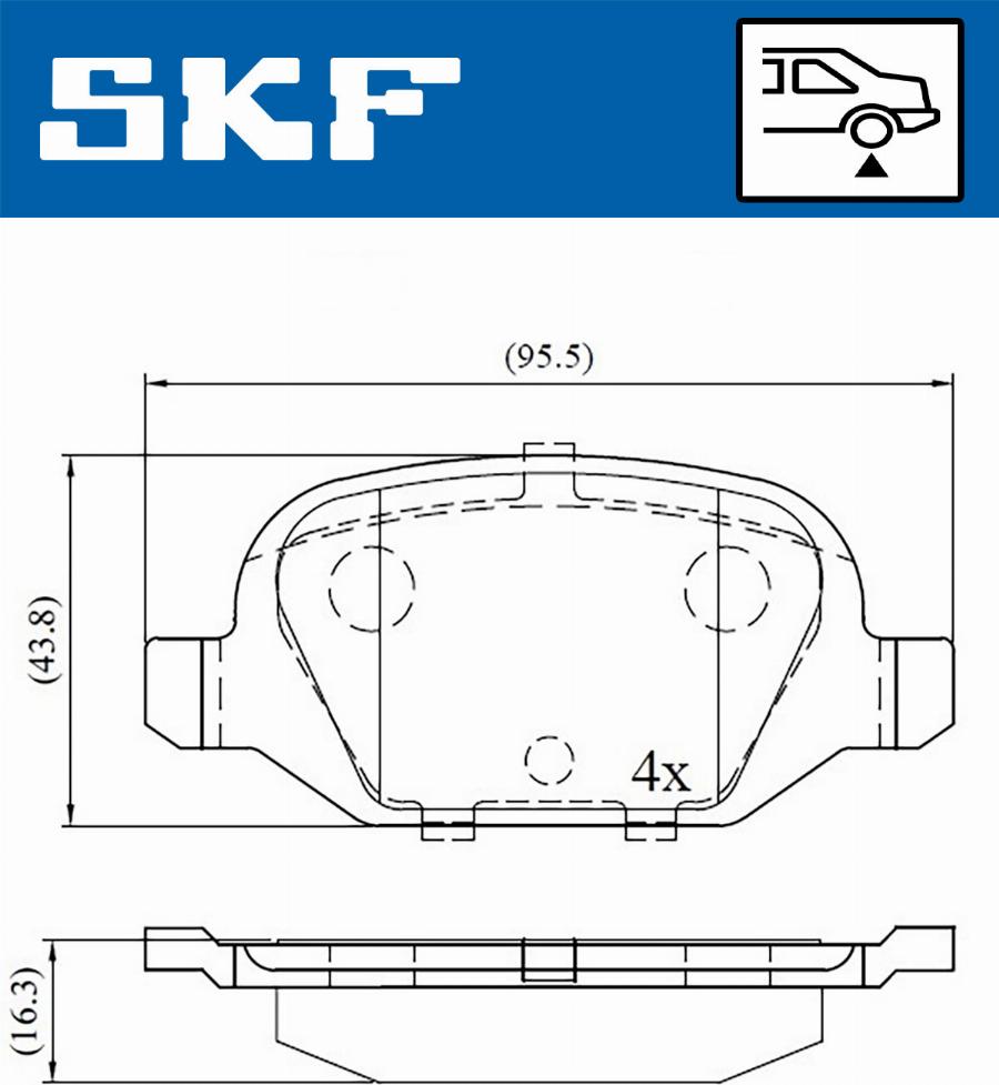 SKF VKBP 90472 - Komplet Pločica, disk-kočnica www.molydon.hr