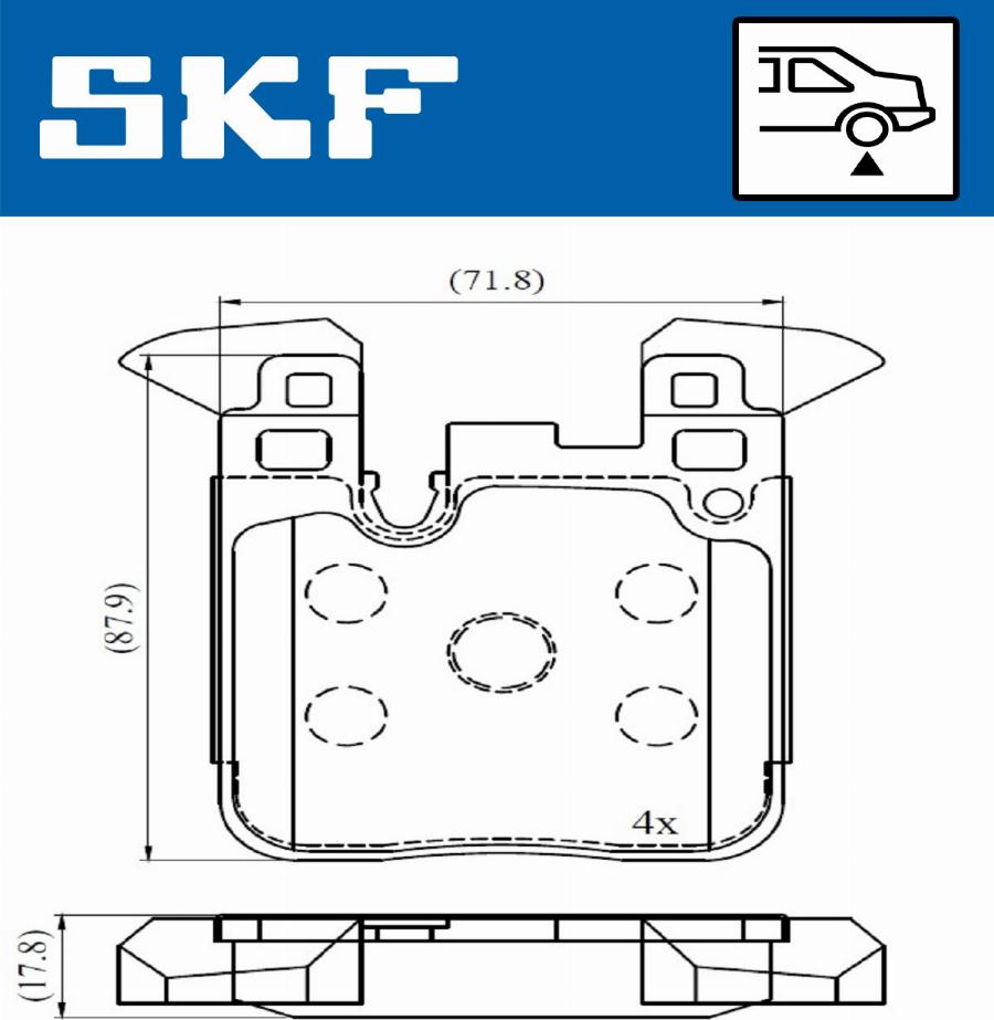 SKF VKBP 90554 - Komplet Pločica, disk-kočnica www.molydon.hr