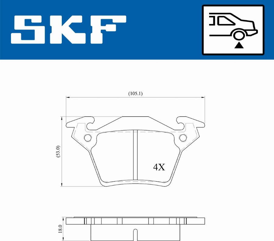 SKF VKBP 90568 - Komplet Pločica, disk-kočnica www.molydon.hr