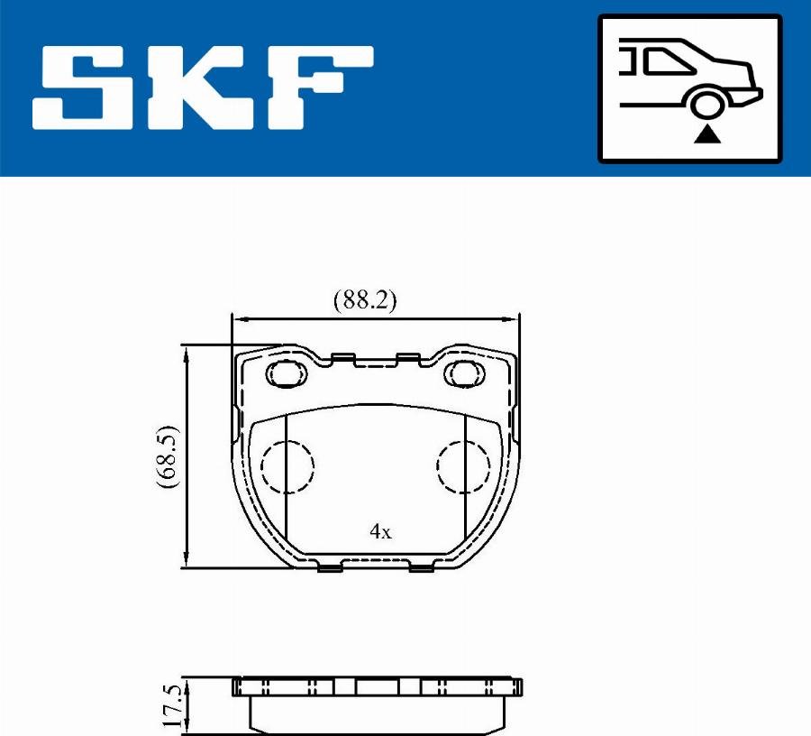 SKF VKBP 90514 - Komplet Pločica, disk-kočnica www.molydon.hr