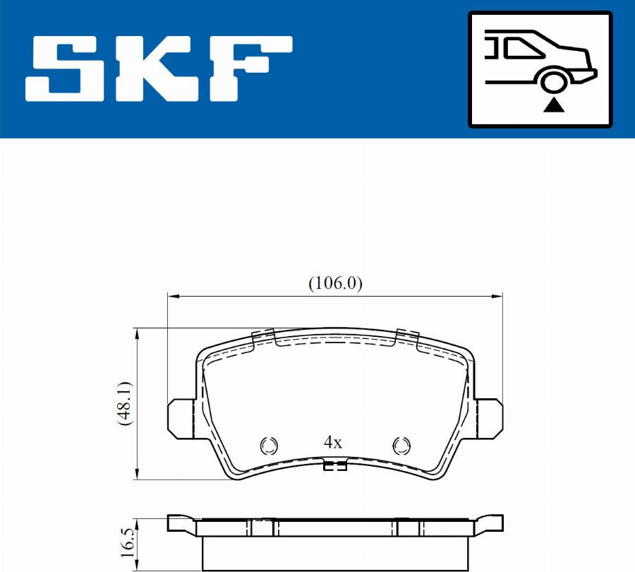 SKF VKBP 90582 - Komplet Pločica, disk-kočnica www.molydon.hr
