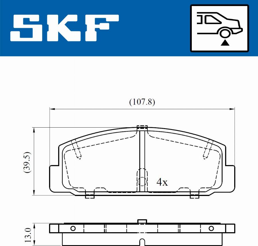 SKF VKBP 90587 - Komplet Pločica, disk-kočnica www.molydon.hr