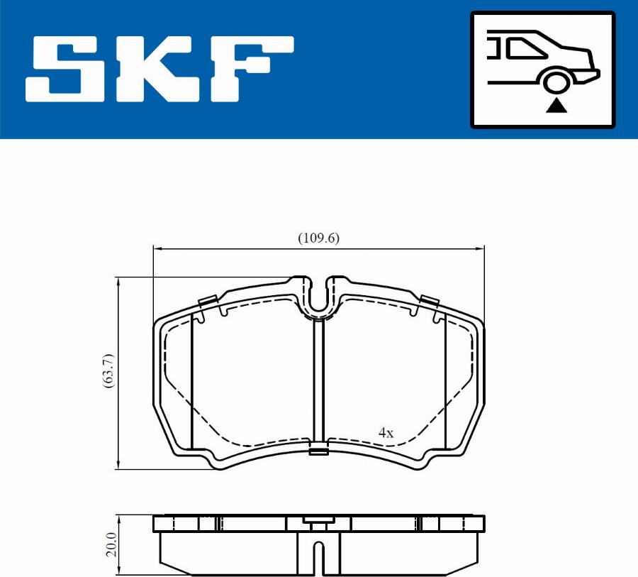 SKF VKBP 90649 - Komplet Pločica, disk-kočnica www.molydon.hr