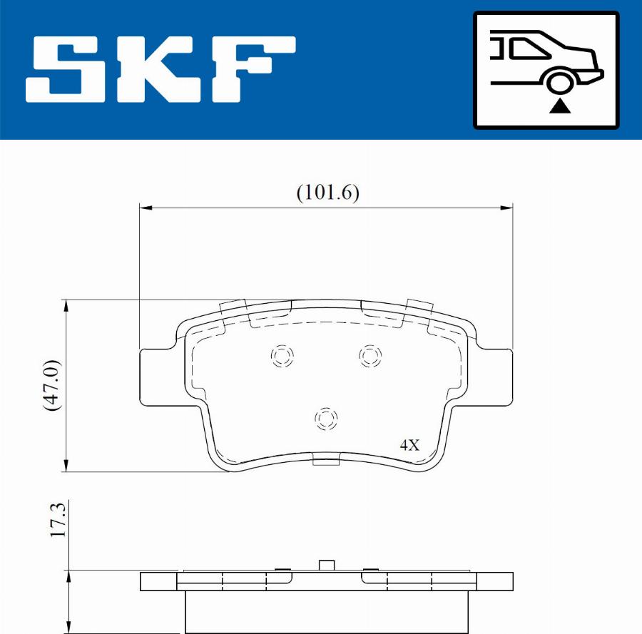 SKF VKBP 90671 - Komplet Pločica, disk-kočnica www.molydon.hr