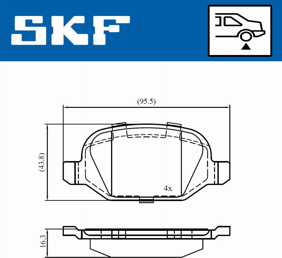 SKF VKBP 90673 - Komplet Pločica, disk-kočnica www.molydon.hr