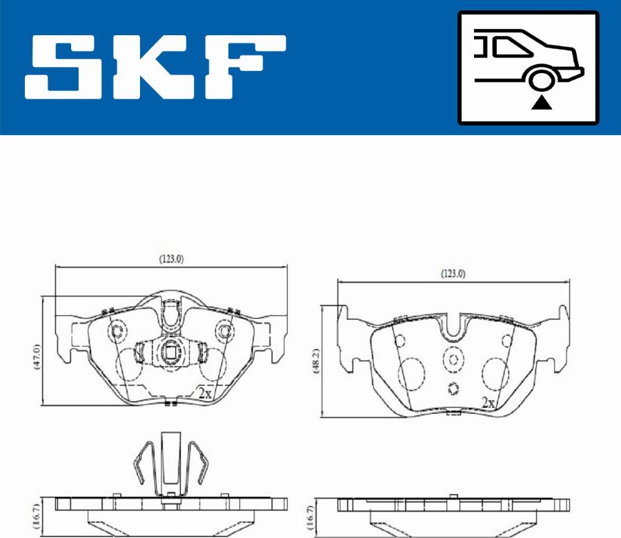 SKF VKBP 90095 - Komplet Pločica, disk-kočnica www.molydon.hr