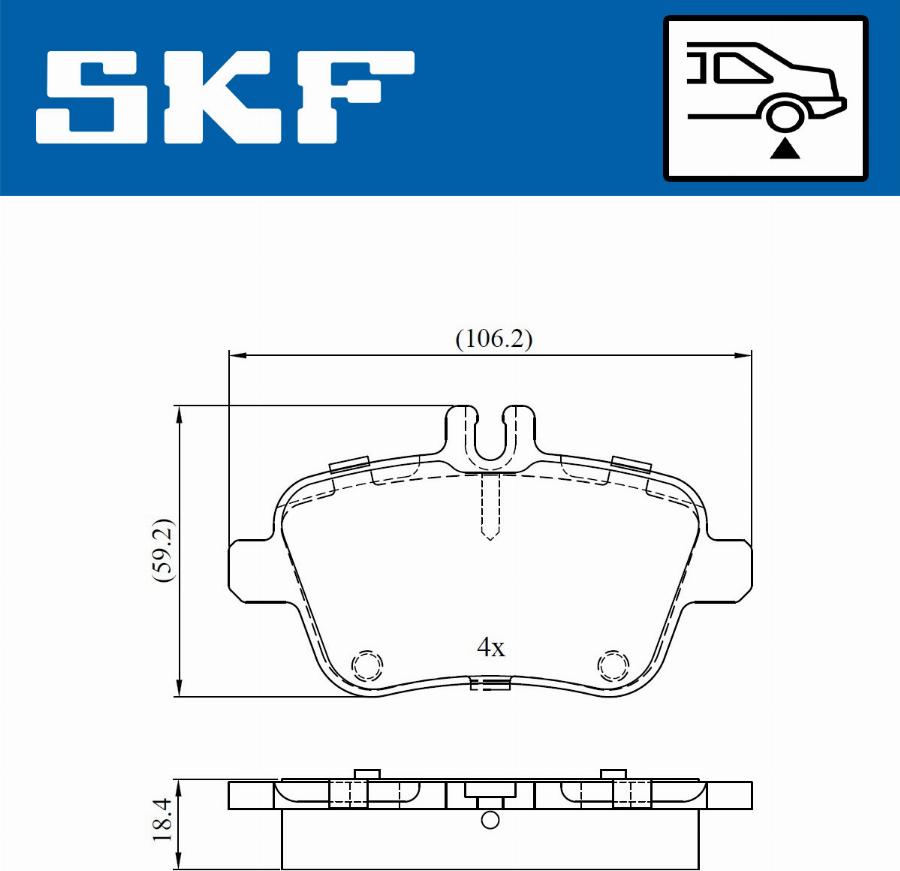 SKF VKBP 90056 - Komplet Pločica, disk-kočnica www.molydon.hr