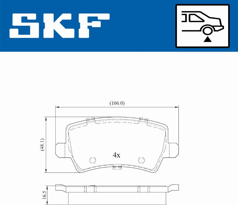 SKF VKBP 90027 - Komplet Pločica, disk-kočnica www.molydon.hr