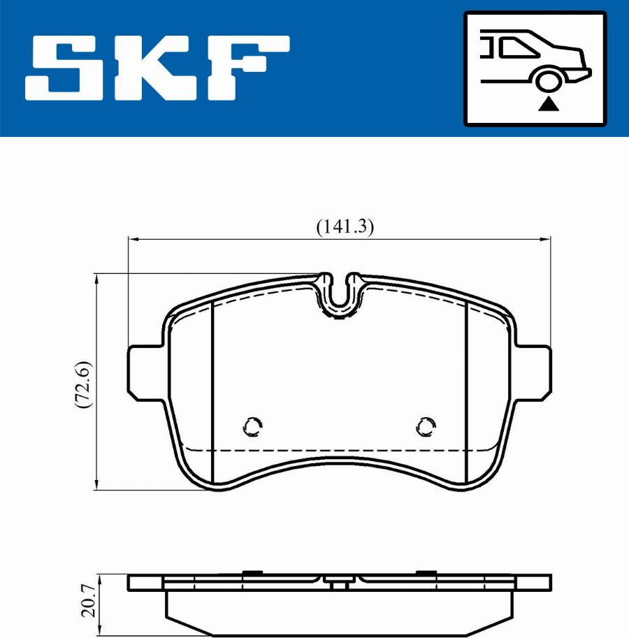 SKF VKBP 90140 - Komplet Pločica, disk-kočnica www.molydon.hr