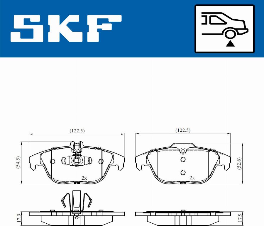 SKF VKBP 90114 - Komplet Pločica, disk-kočnica www.molydon.hr