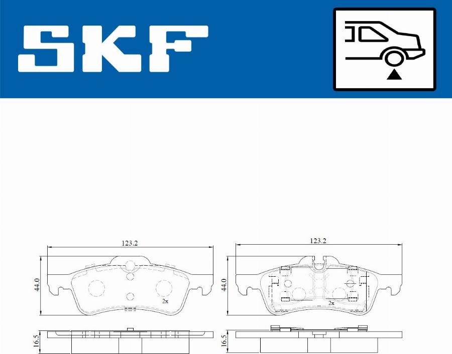 SKF VKBP 90184 - Komplet Pločica, disk-kočnica www.molydon.hr