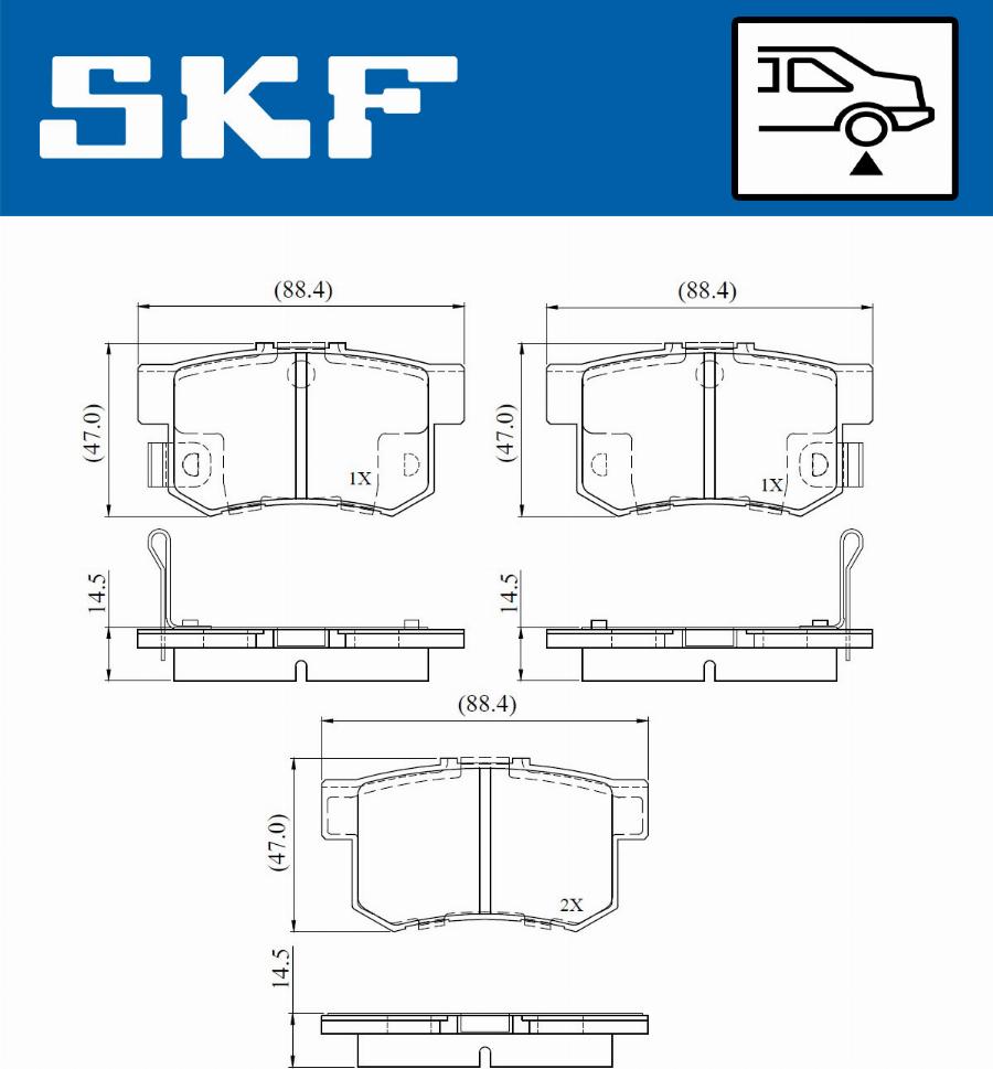 SKF VKBP 90867 A - Komplet Pločica, disk-kočnica www.molydon.hr