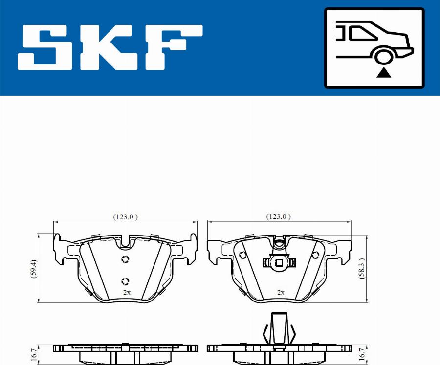 SKF VKBP 90316 - Komplet Pločica, disk-kočnica www.molydon.hr