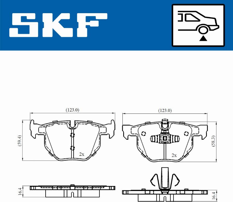 SKF VKBP 90372 - Komplet Pločica, disk-kočnica www.molydon.hr