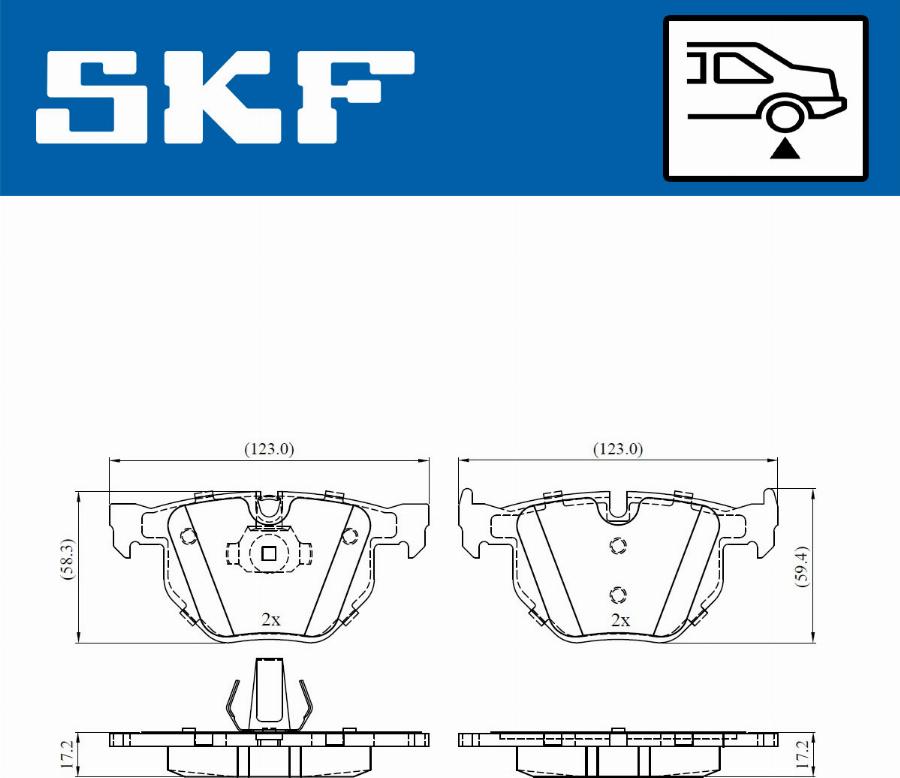 SKF VKBP 90240 - Komplet Pločica, disk-kočnica www.molydon.hr