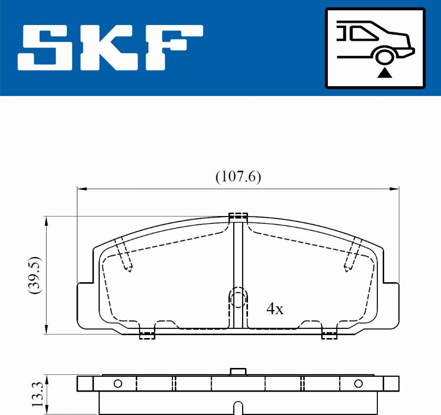 SKF VKBP 90255 - Komplet Pločica, disk-kočnica www.molydon.hr