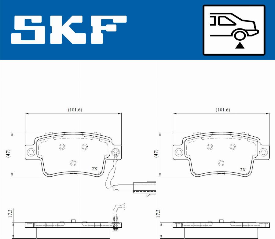 SKF VKBP 90787 E - Komplet Pločica, disk-kočnica www.molydon.hr