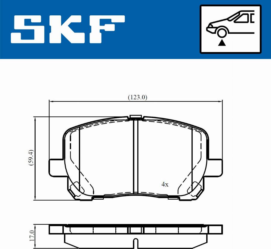 SKF VKBP 80943 - Komplet Pločica, disk-kočnica www.molydon.hr