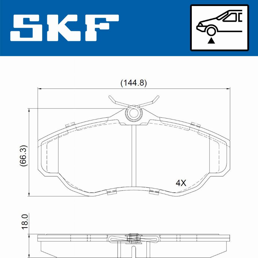 SKF VKBP 80962 - Komplet Pločica, disk-kočnica www.molydon.hr