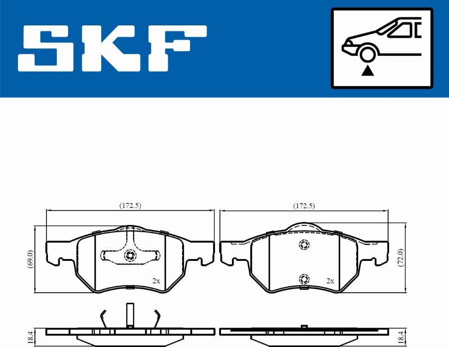 SKF VKBP 80915 - Komplet Pločica, disk-kočnica www.molydon.hr