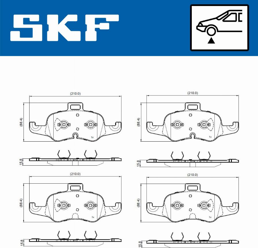 SKF VKBP 80981 - Komplet Pločica, disk-kočnica www.molydon.hr