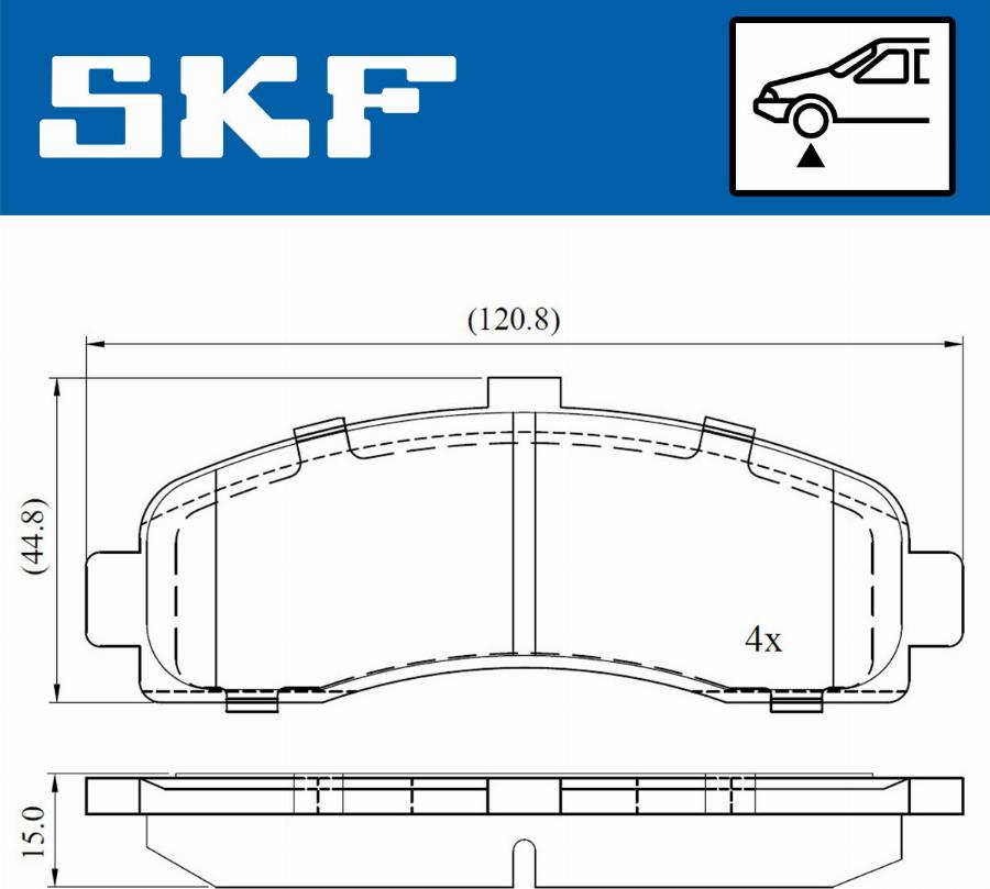 SKF VKBP 80492 - Komplet Pločica, disk-kočnica www.molydon.hr