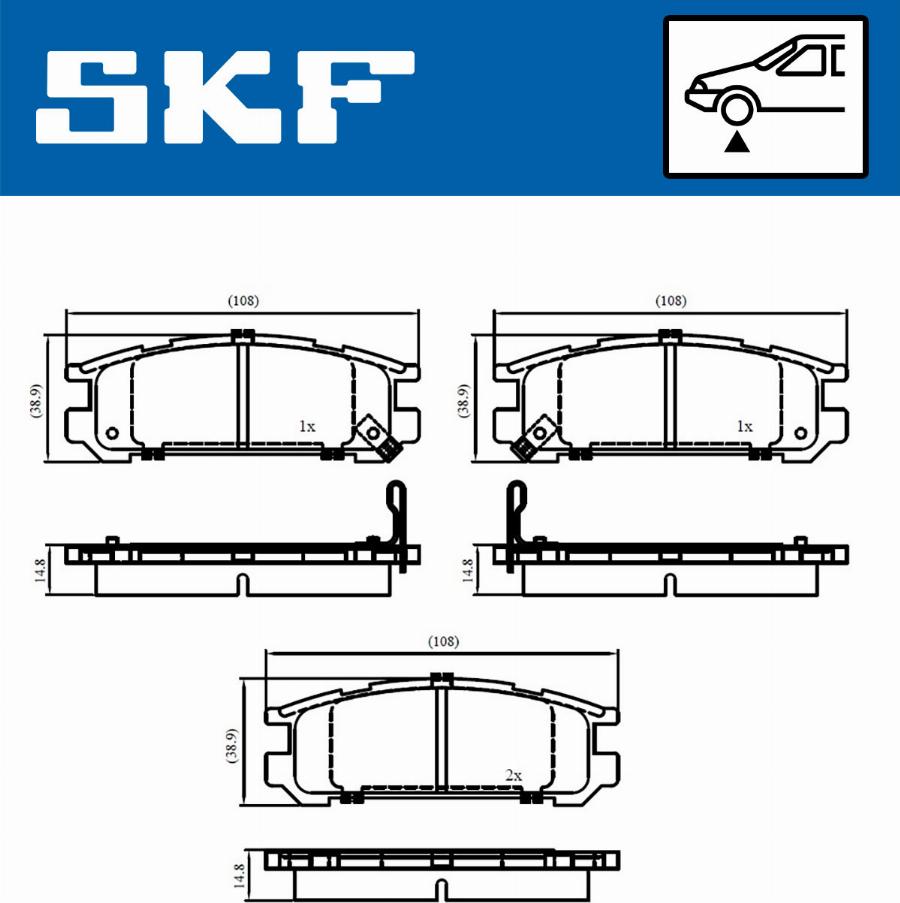 SKF VKBP 80457 - Komplet Pločica, disk-kočnica www.molydon.hr