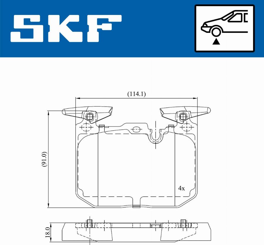 SKF VKBP 80467 - Komplet Pločica, disk-kočnica www.molydon.hr