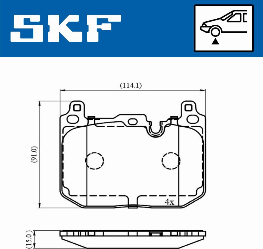 SKF VKBP 80481 - Komplet Pločica, disk-kočnica www.molydon.hr