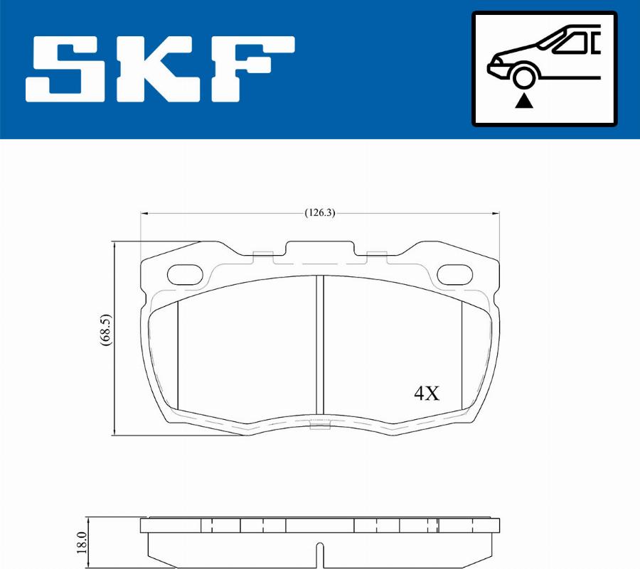 SKF VKBP 80435 - Komplet Pločica, disk-kočnica www.molydon.hr