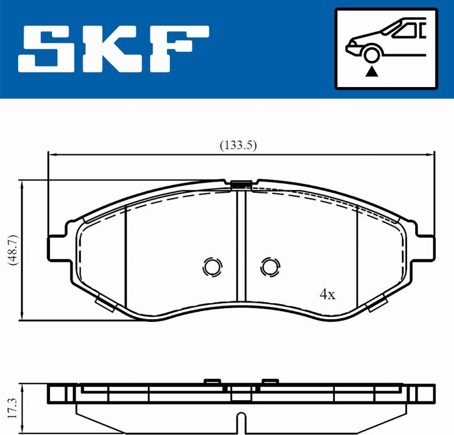 SKF VKBP 80475 - Komplet Pločica, disk-kočnica www.molydon.hr