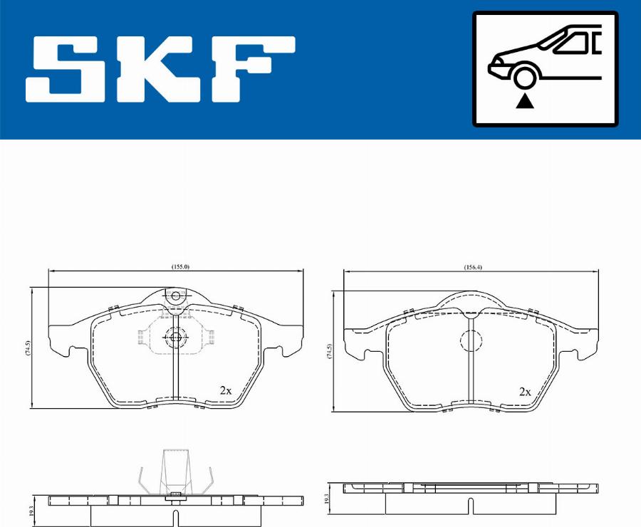 SKF VKBP 80593 - Komplet Pločica, disk-kočnica www.molydon.hr