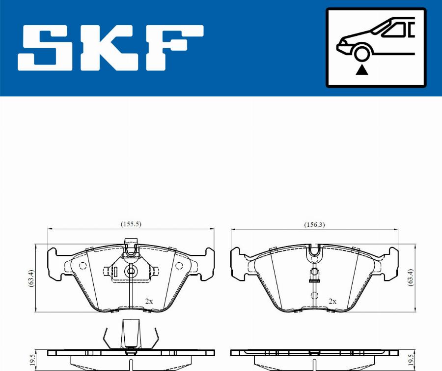 SKF VKBP 80548 - Komplet Pločica, disk-kočnica www.molydon.hr