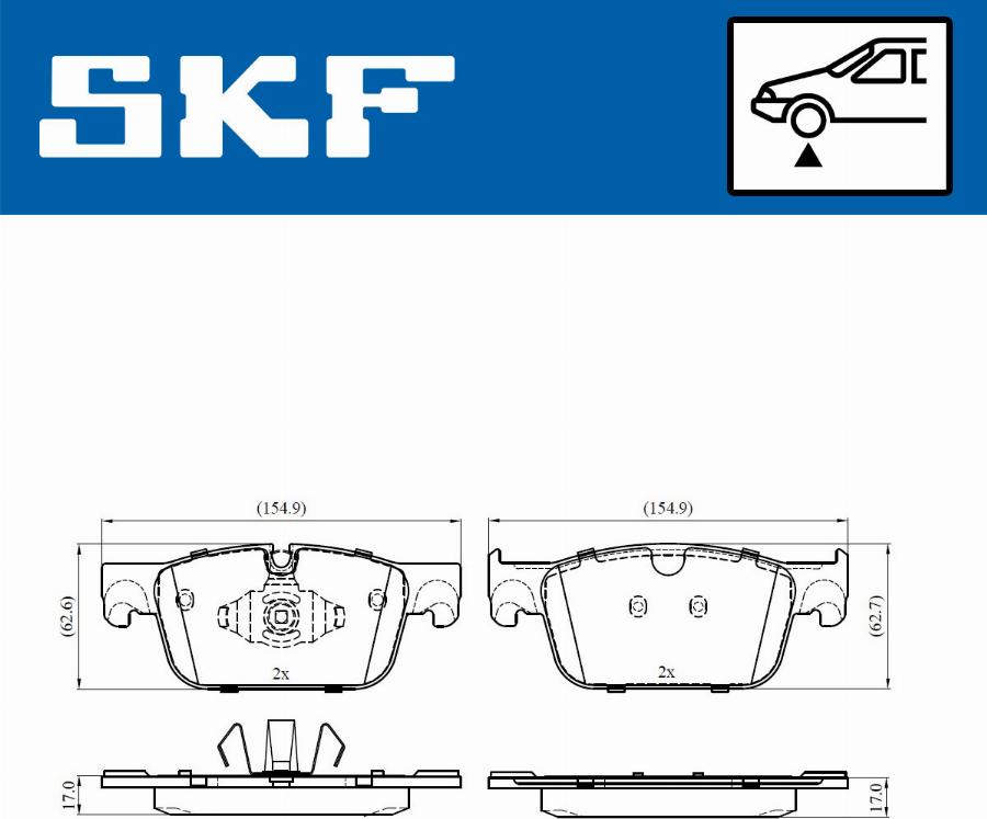 SKF VKBP 80563 - Komplet Pločica, disk-kočnica www.molydon.hr