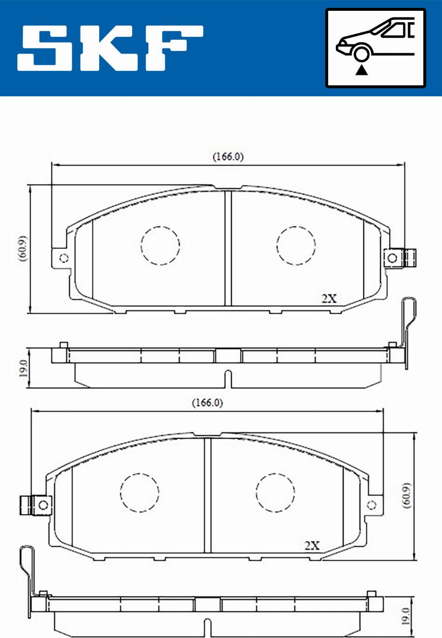 SKF VKBP 80509 A - Komplet Pločica, disk-kočnica www.molydon.hr