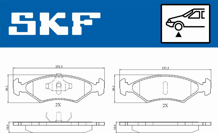 SKF VKBP 80504 - Komplet Pločica, disk-kočnica www.molydon.hr