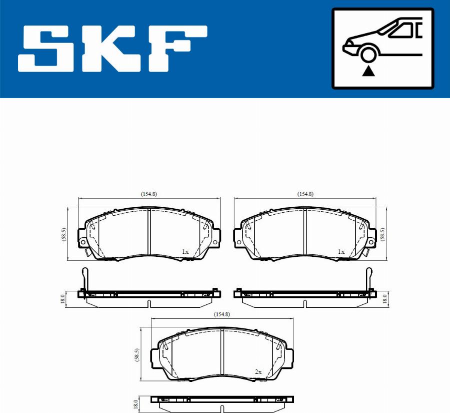 SKF VKBP 80533 A - Komplet Pločica, disk-kočnica www.molydon.hr