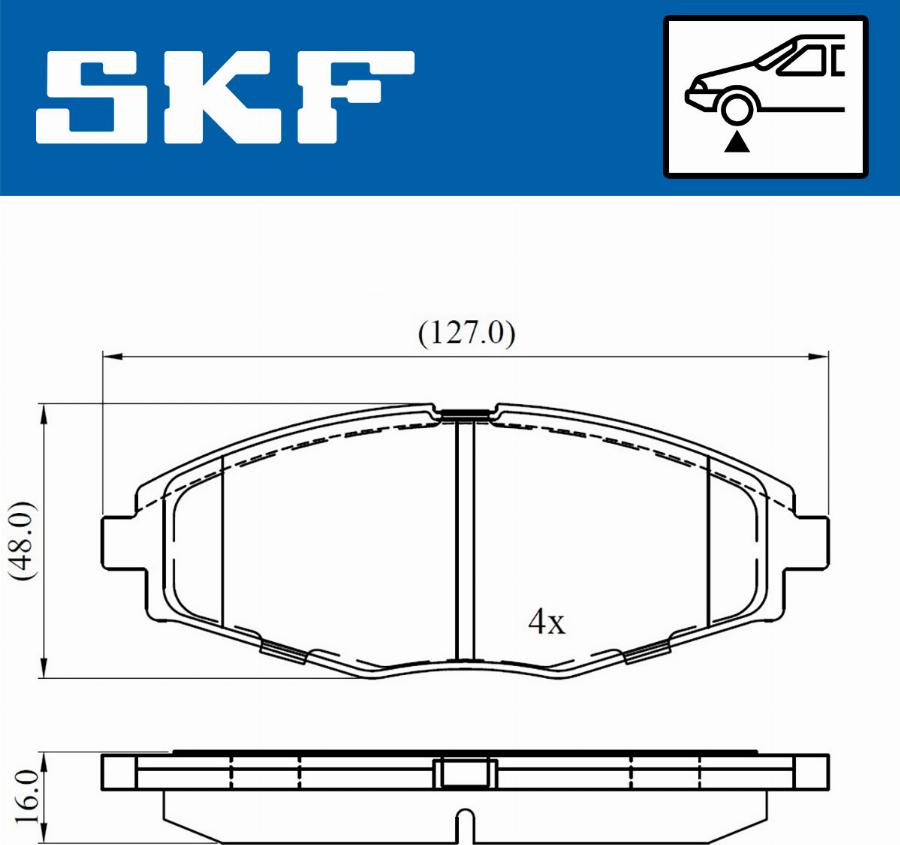 SKF VKBP 80532 - Komplet Pločica, disk-kočnica www.molydon.hr