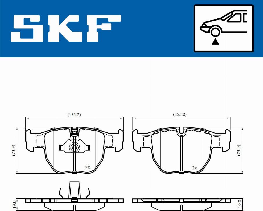 SKF VKBP 80656 - Komplet Pločica, disk-kočnica www.molydon.hr