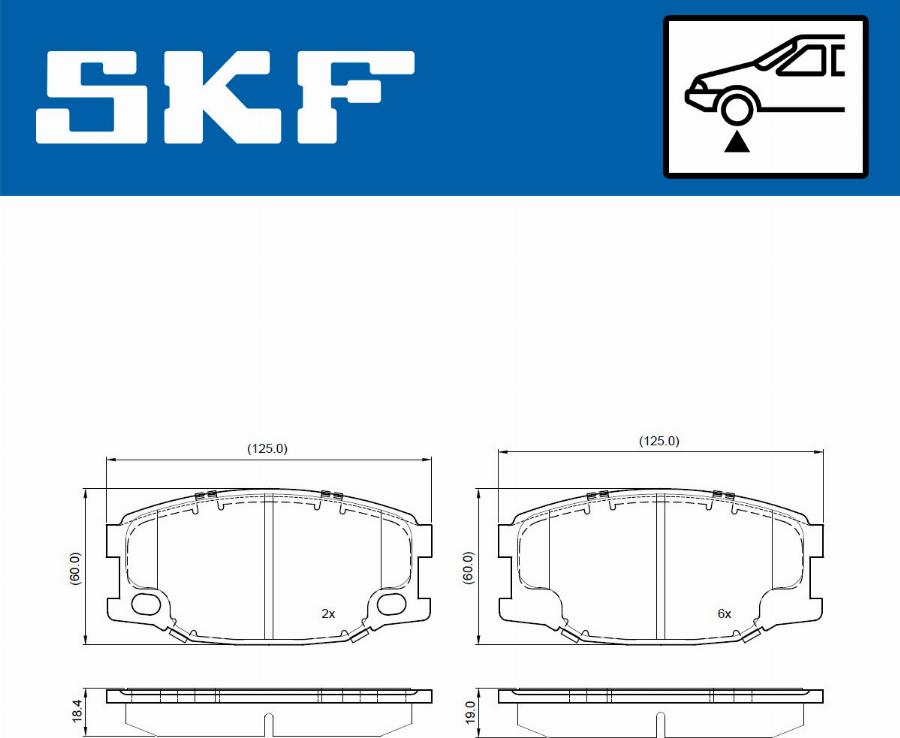 SKF VKBP 80652 - Komplet Pločica, disk-kočnica www.molydon.hr