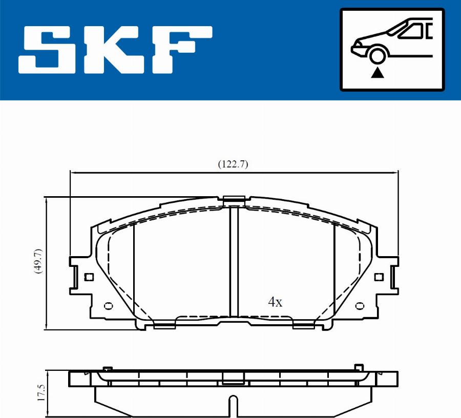 SKF VKBP 80680 - Komplet Pločica, disk-kočnica www.molydon.hr