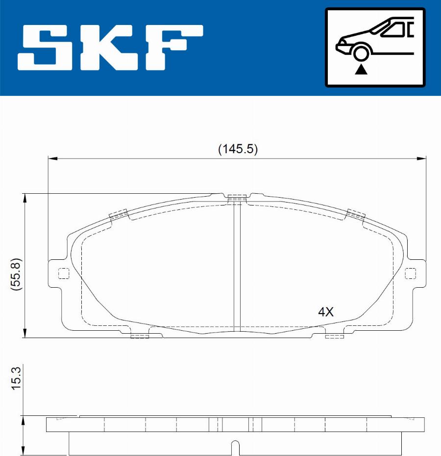 SKF VKBP 80688 - Komplet Pločica, disk-kočnica www.molydon.hr