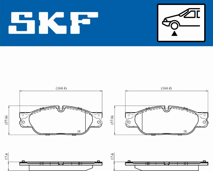 SKF VKBP 80687 - Komplet Pločica, disk-kočnica www.molydon.hr