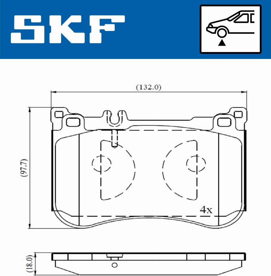 SKF VKBP 80631 - Komplet Pločica, disk-kočnica www.molydon.hr