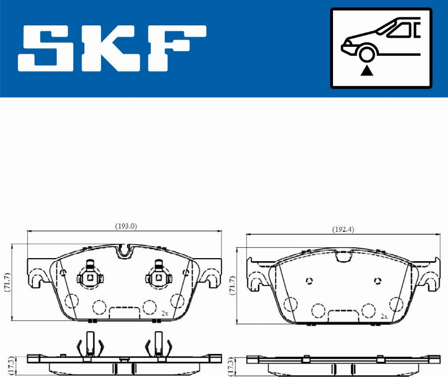 SKF VKBP 80632 - Komplet Pločica, disk-kočnica www.molydon.hr