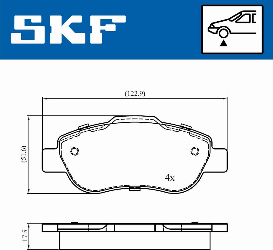 SKF VKBP 80677 - Komplet Pločica, disk-kočnica www.molydon.hr