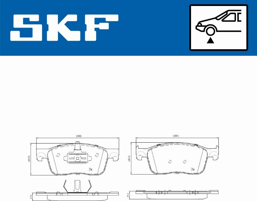 SKF VKBP 80044 - Komplet Pločica, disk-kočnica www.molydon.hr