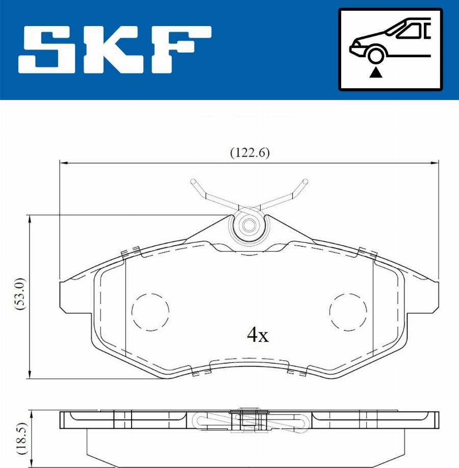 SKF VKBP 80041 - Komplet Pločica, disk-kočnica www.molydon.hr