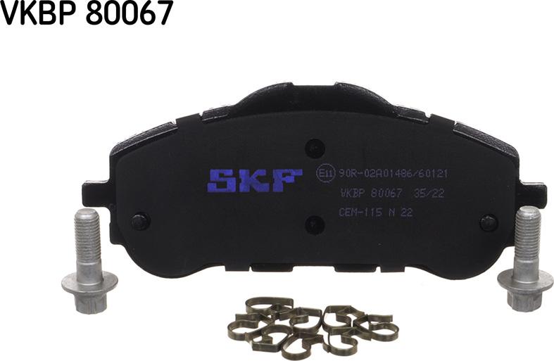 SKF VKBP 80067 - Komplet Pločica, disk-kočnica www.molydon.hr