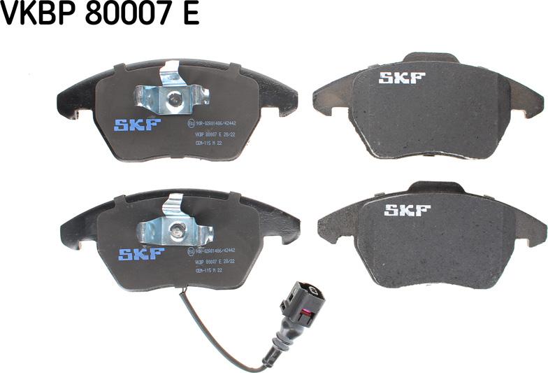 SKF VKBP 80007 E - Komplet Pločica, disk-kočnica www.molydon.hr